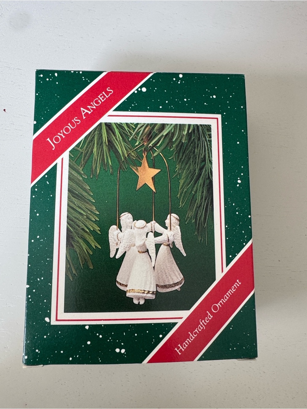 Hallmark White and Gold Joyous Angels Trio Ornament